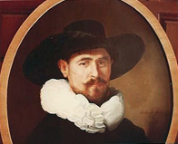 Oil painting of a Dutch man